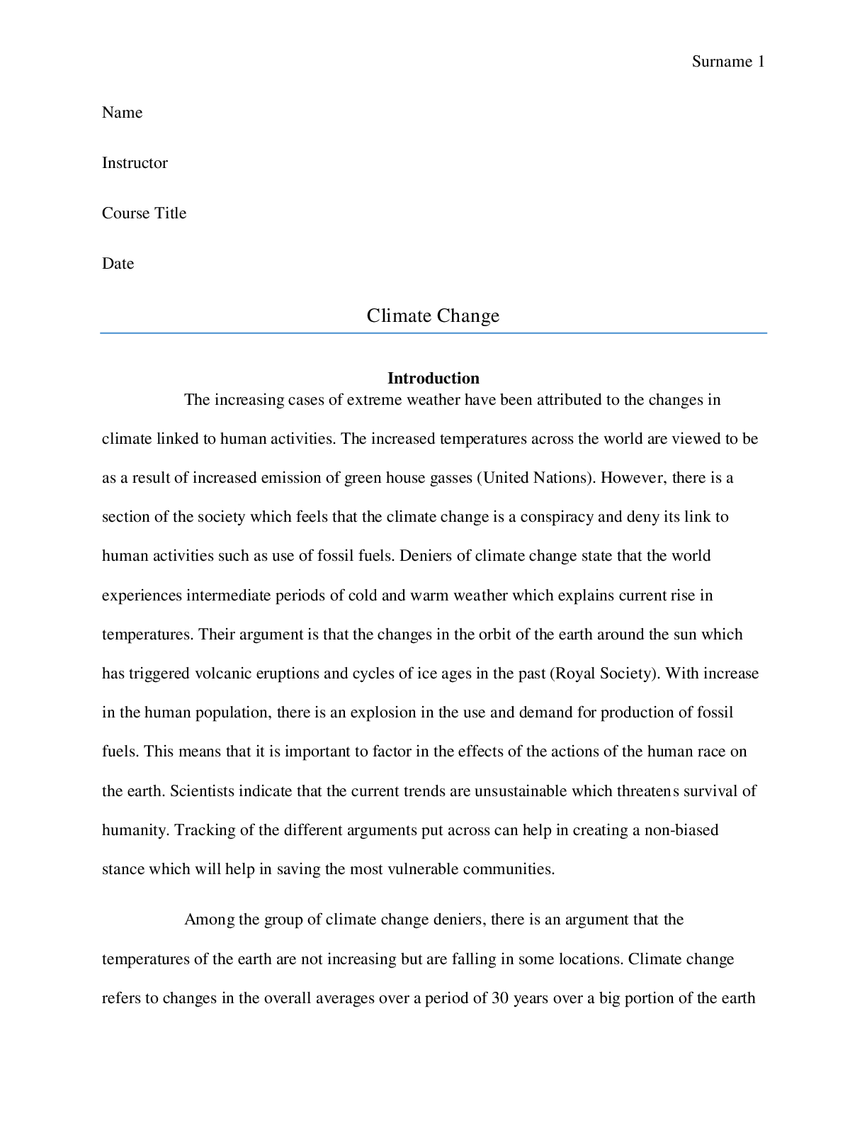 Preview image for Social issue; Climate Change